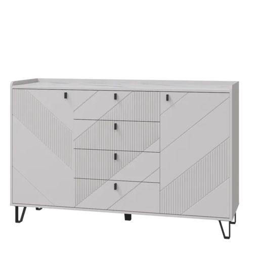 Комод «Кашемир», 2 дверцы, 4 ящика